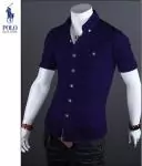 2019U ralph lauren homme chemises mode edition limitee hot sale bleu